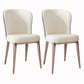 Nordic Style Metal Dining Chairs Leather Dining Parsons Chair for Restaurant Use Light Gray-White 2 Piece Set Clearhalo 'Dining Chairs' 'Dining Tables & Seating' 'dining_chair' 'furn' 'furn_dining_chair' 'Furniture' 'Kitchen & Dining Furniture' 5687740