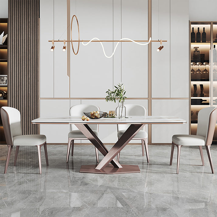 Nordic Style Metal Dining Chairs Leather Dining Parsons Chair for Restaurant Use Clearhalo 'Dining Chairs' 'Dining Tables & Seating' 'dining_chair' 'furn' 'furn_dining_chair' 'Furniture' 'Kitchen & Dining Furniture' 5687741