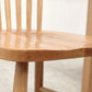 Slat Back Side Chair Wood Scandinavian Dining Kitchen Room Chair