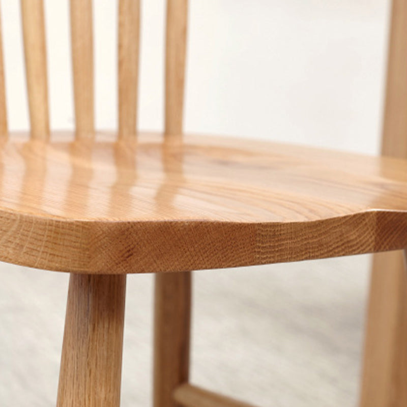 Slat Back Side Chair Wood Scandinavian Dining Kitchen Room Chair
