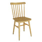 Slat Back Side Chair Wood Scandinavian Dining Kitchen Room Chair