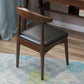 Contemporary Dining Chair Armless Side Chair with Wooden Legs for Kitchen