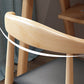 Contemporary Dining Chair Armless Side Chair with Wooden Legs for Kitchen