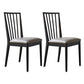 Contemporary Dining Chairs Kitchen Dining Armless Side Chairs with Wooden Legs