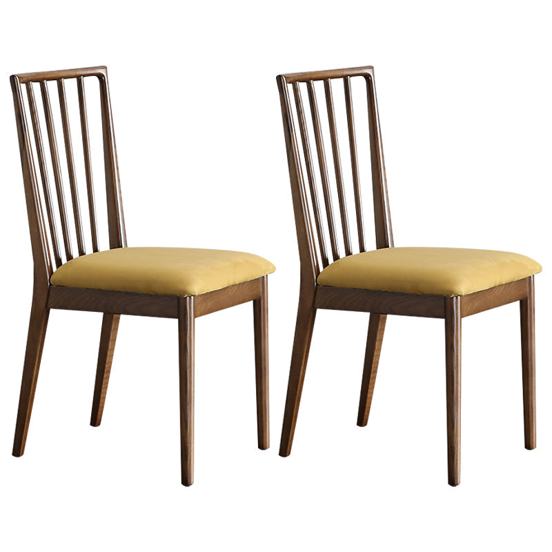 Contemporary Dining Chairs Kitchen Dining Armless Side Chairs with Wooden Legs