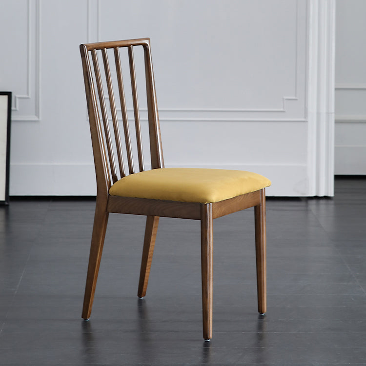 Contemporary Dining Chairs Kitchen Dining Armless Side Chairs with Wooden Legs