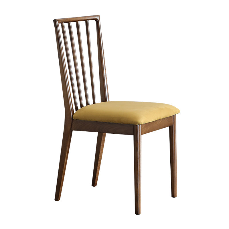 Contemporary Dining Chairs Kitchen Dining Armless Side Chairs with Wooden Legs