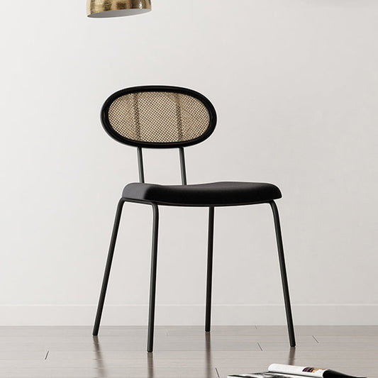 Fabric Side Chair Industrial Design Armless Open Back Side Chairs Clearhalo 'Dining Chairs' 'Dining Tables & Seating' 'dining_chair' 'furn' 'furn_dining_chair' 'Furniture' 'Kitchen & Dining Furniture' 5687876