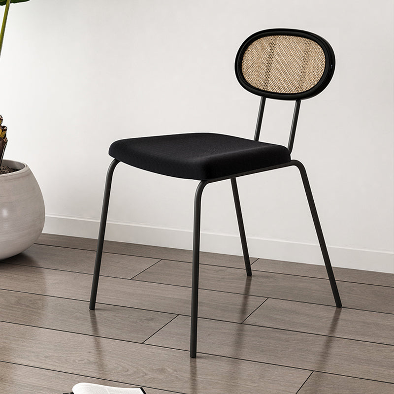 Fabric Side Chair Industrial Design Armless Open Back Side Chairs Clearhalo 'Dining Chairs' 'Dining Tables & Seating' 'dining_chair' 'furn' 'furn_dining_chair' 'Furniture' 'Kitchen & Dining Furniture' 5687884