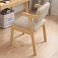 Contemporary Dining Chairs Arm Side Chair with Wooden Legs for Kitchen