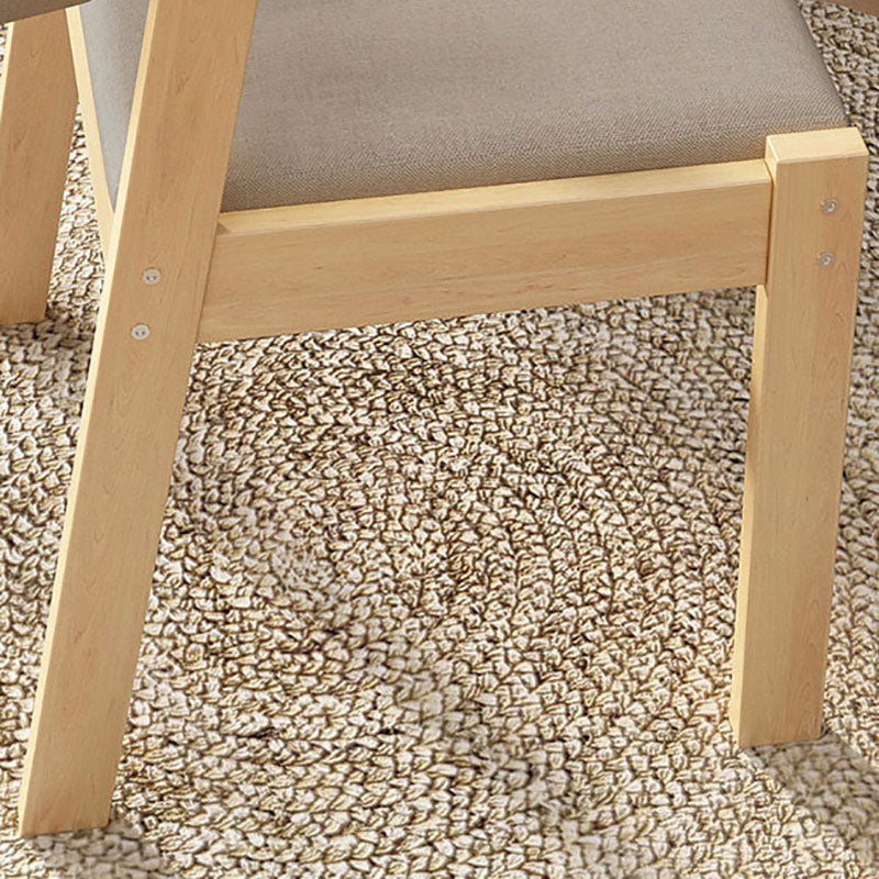Contemporary Dining Chairs Arm Side Chair with Wooden Legs for Kitchen