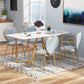 Arm Solid Back Dining Chair Nordic Design Upholstered Dining Chairs