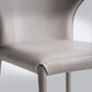 Moderne lederen armloze eetkamerstoel Wingback Side Chair voor restaurantgebruik