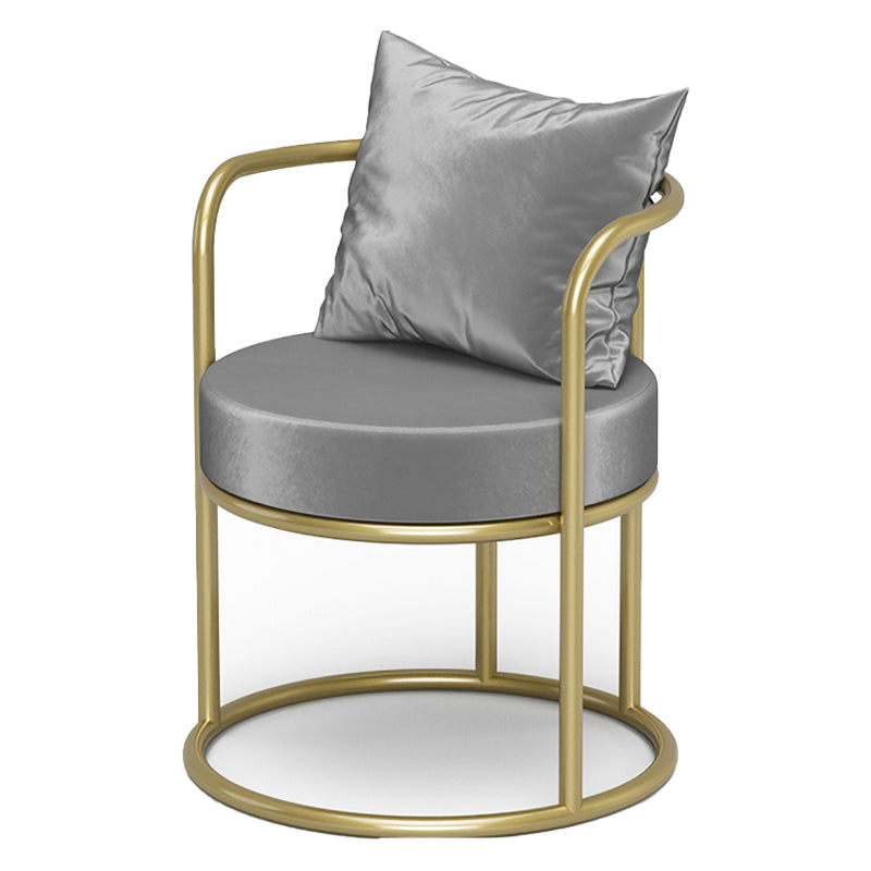 Upholstered Velvet Dining Side Chair Nordic Style Open Back Dining Side Chair