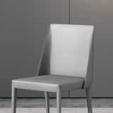 Modern Metal Dining Armless Chair Leather Dining Room Chairs for Restaurant Use