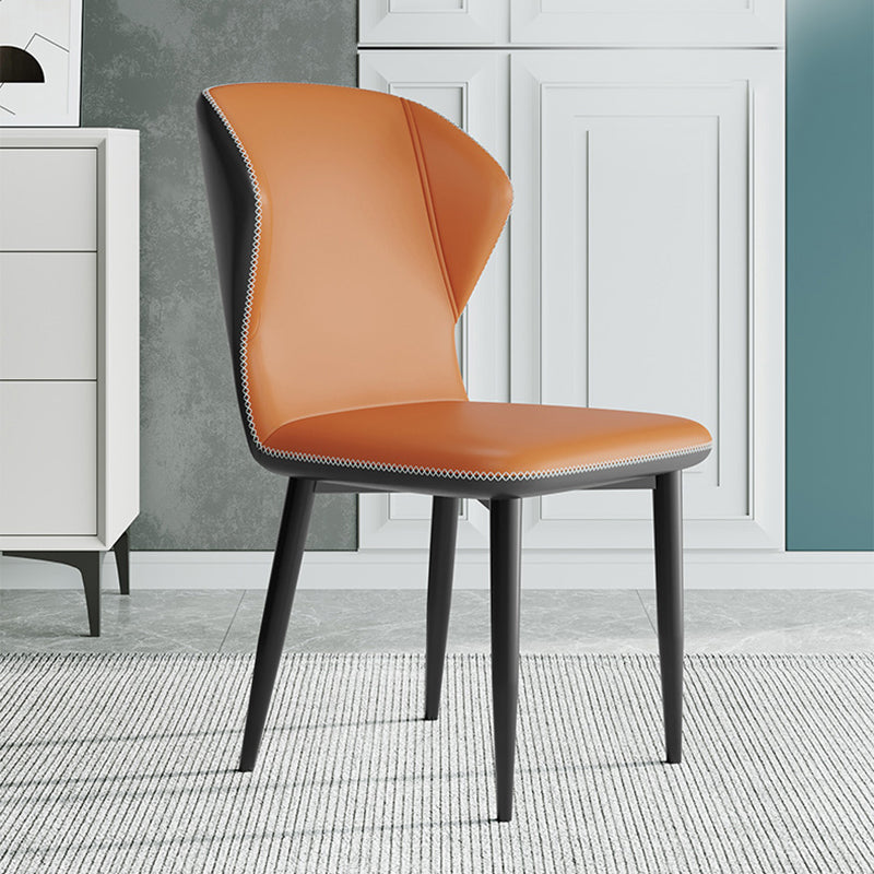 Sedie da cucina contemporanea sedie a bracciola laterale con zampe metalliche