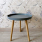 11.75 inch Wide Scandinavian Sofa Side Accent Table Tri Pin Round Side End Table