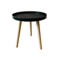11.75 inch Wide Scandinavian Sofa Side Accent Table Tri Pin Round Side End Table