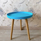 11.75 inch Wide Scandinavian Sofa Side Accent Table Tri Pin Round Side End Table