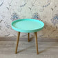 11.75 inch Wide Scandinavian Sofa Side Accent Table Tri Pin Round Side End Table