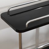 Rechthoekige bijzettafel met wielbasis Midden-eeuwse moderne stijl met opbergplank