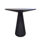 Mid-century Modern Style Pedestal Base Circular Top Metal Side Table Black 1 Clearhalo 'Coffee & Accent Tables' 'End & Side Tables' 'end_side_tables' 'furn' 'furn_end_side_tables' 'Furniture' 'Living Room Furniture' 5688389