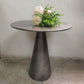 Mid-century Modern Style Pedestal Base Circular Top Metal Side Table Silver Gray 1 Clearhalo 'Coffee & Accent Tables' 'End & Side Tables' 'end_side_tables' 'furn' 'furn_end_side_tables' 'Furniture' 'Living Room Furniture' 5688393