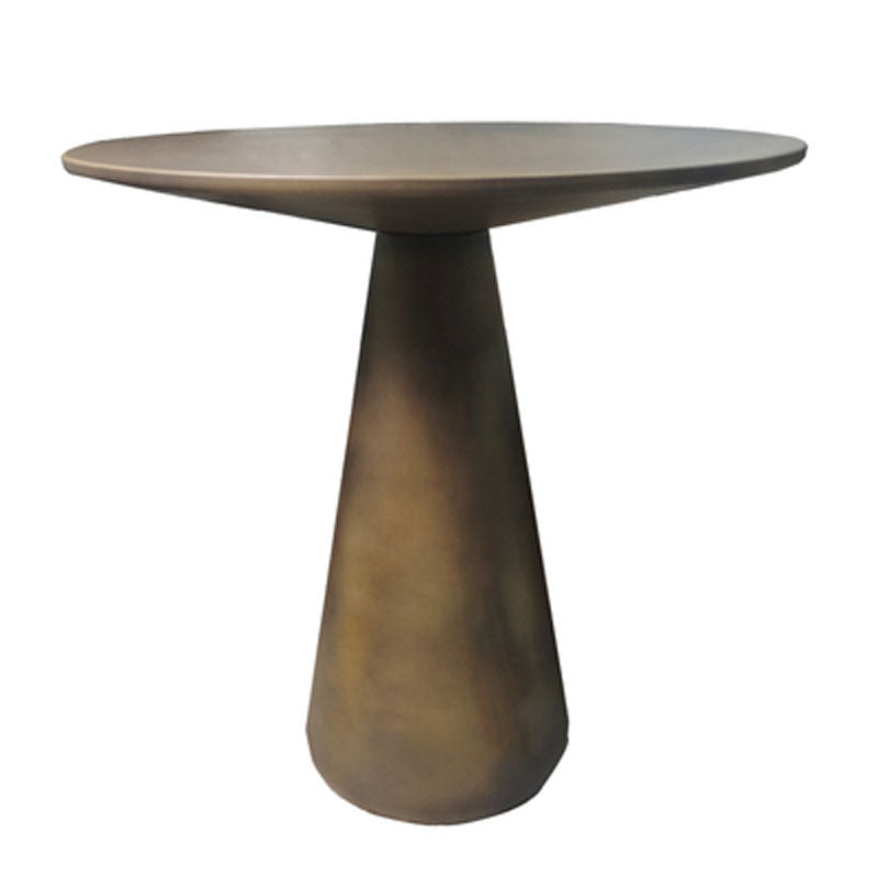 Mid-century Modern Style Pedestal Base Circular Top Metal Side Table Brass 1 Clearhalo 'Coffee & Accent Tables' 'End & Side Tables' 'end_side_tables' 'furn' 'furn_end_side_tables' 'Furniture' 'Living Room Furniture' 5688397