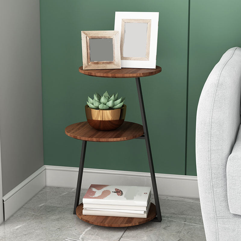 14.56 inch Wide Scandinavian Style Side End Table Metal Abstract Side Accent Table Clearhalo 'Coffee & Accent Tables' 'End & Side Tables' 'end_side_tables' 'furn' 'furn_end_side_tables' 'Furniture' 'Living Room Furniture' 5688436