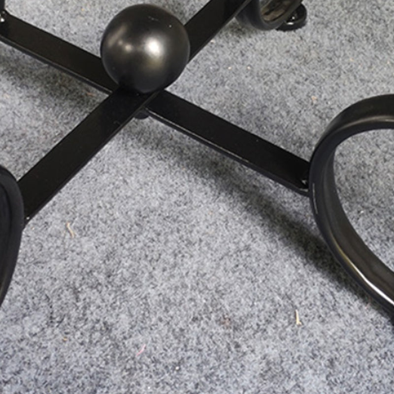 Contemporary Solid Wood End Table Metal Frame Gross Legs Sofa Side Accent Table Clearhalo 'Coffee & Accent Tables' 'End & Side Tables' 'end_side_tables' 'furn' 'furn_end_side_tables' 'Furniture' 'Living Room Furniture' 5688521