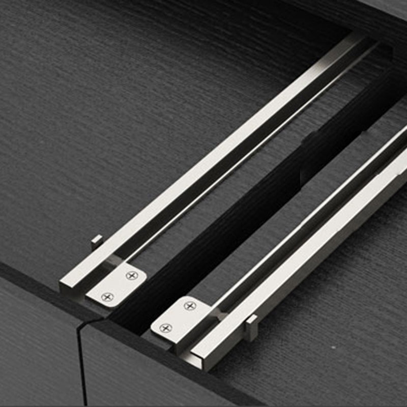 Industriële rechthoek tv -standaard thuis tv -kast met gespreid benen