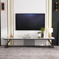 17,72"H tv-standaard moderne stijl witte tv-standaard console voor woonkamer