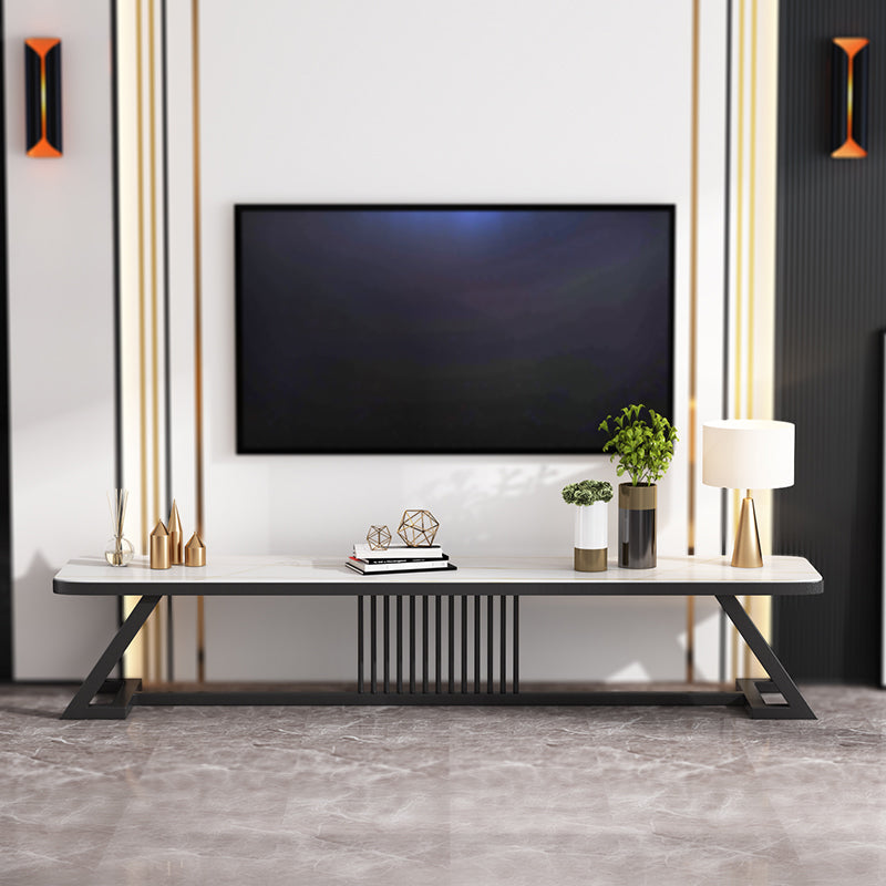 17,72"H tv-standaard moderne stijl witte tv-standaard console voor woonkamer