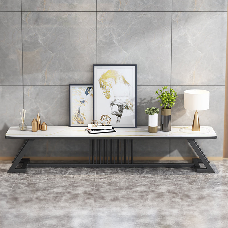 17,72"H tv-standaard moderne stijl witte tv-standaard console voor woonkamer