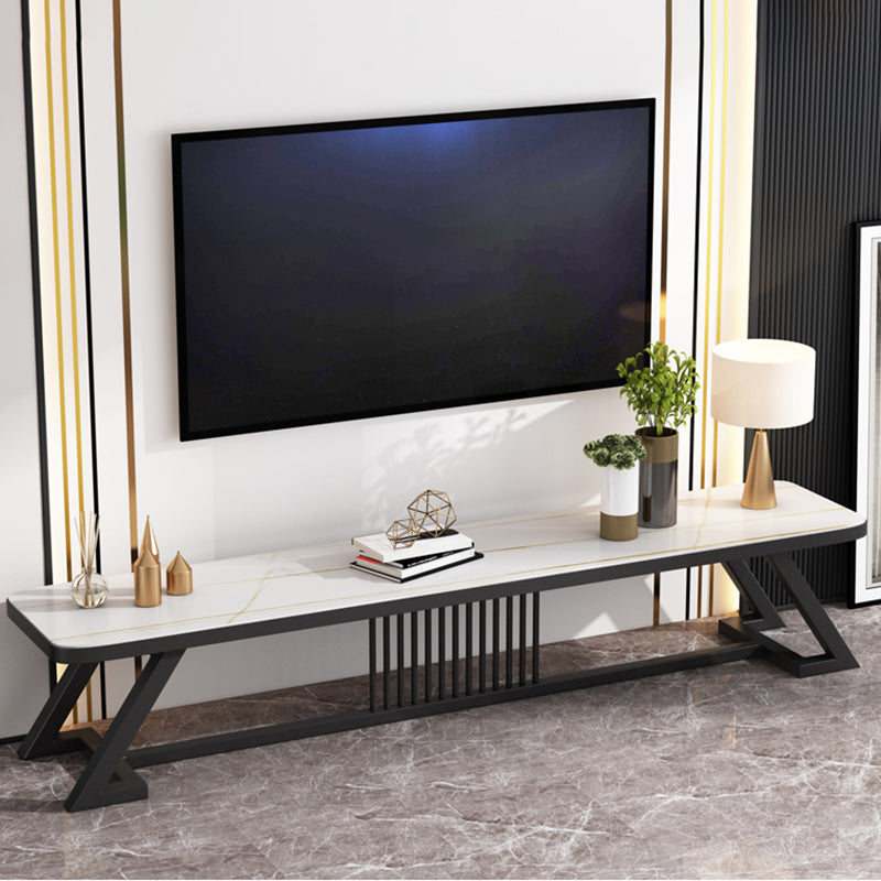 17,72"H tv-standaard moderne stijl witte tv-standaard console voor woonkamer