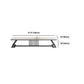 17,72"H tv-standaard moderne stijl witte tv-standaard console voor woonkamer
