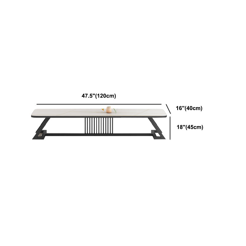 17,72"H tv-standaard moderne stijl witte tv-standaard console voor woonkamer