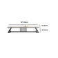 17,72"H tv-standaard moderne stijl witte tv-standaard console voor woonkamer
