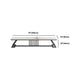 17,72"H tv-standaard moderne stijl witte tv-standaard console voor woonkamer