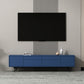 Wooden Enclosed Storage TV Console Industrial Home TV Stand with Splayed Legs 79"L x 14"W x 20"H Clearhalo 'furn' 'furn_tv_stands_entertainment_centers' 'Furniture' 'Living Room Furniture' 'TV Stands & Entertainment Centers' 'TV Stands & Media Storage Furniture' 'tv_stands_entertainment_centers' 5688678