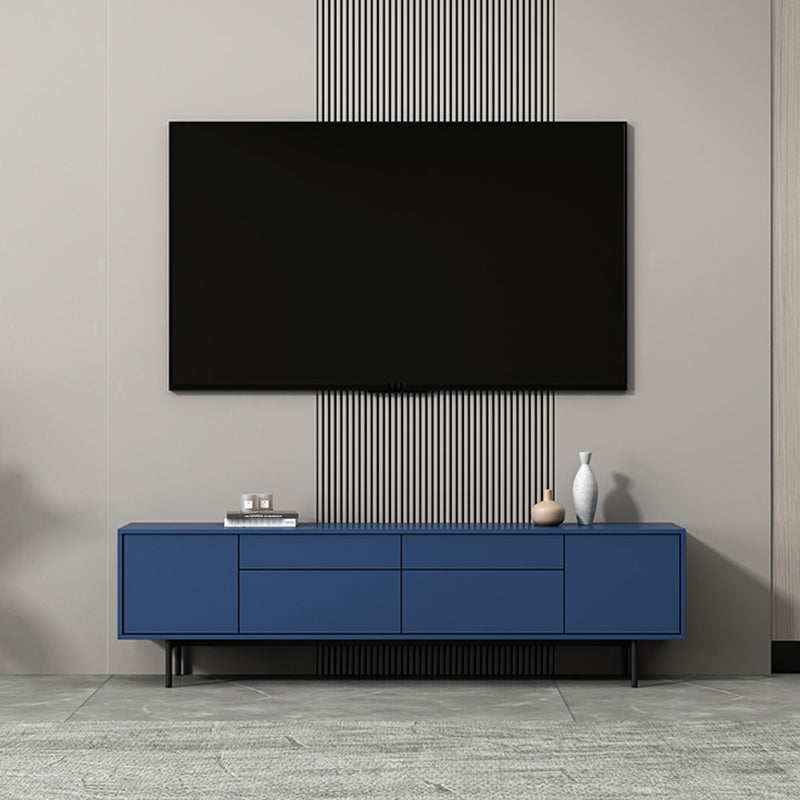 Wooden Enclosed Storage TV Console Industrial Home TV Stand with Splayed Legs 71"L x 14"W x 20"H Clearhalo 'furn' 'furn_tv_stands_entertainment_centers' 'Furniture' 'Living Room Furniture' 'TV Stands & Entertainment Centers' 'TV Stands & Media Storage Furniture' 'tv_stands_entertainment_centers' 5688688