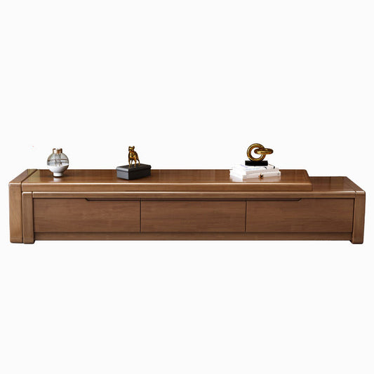 Console TV in legno tradizionale da 13,78 "H TV in stile TV con 3 cassetti