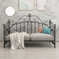 Luxurious Open-Frame Bed 45.28-inch High Metal Child's Bed with Headboard