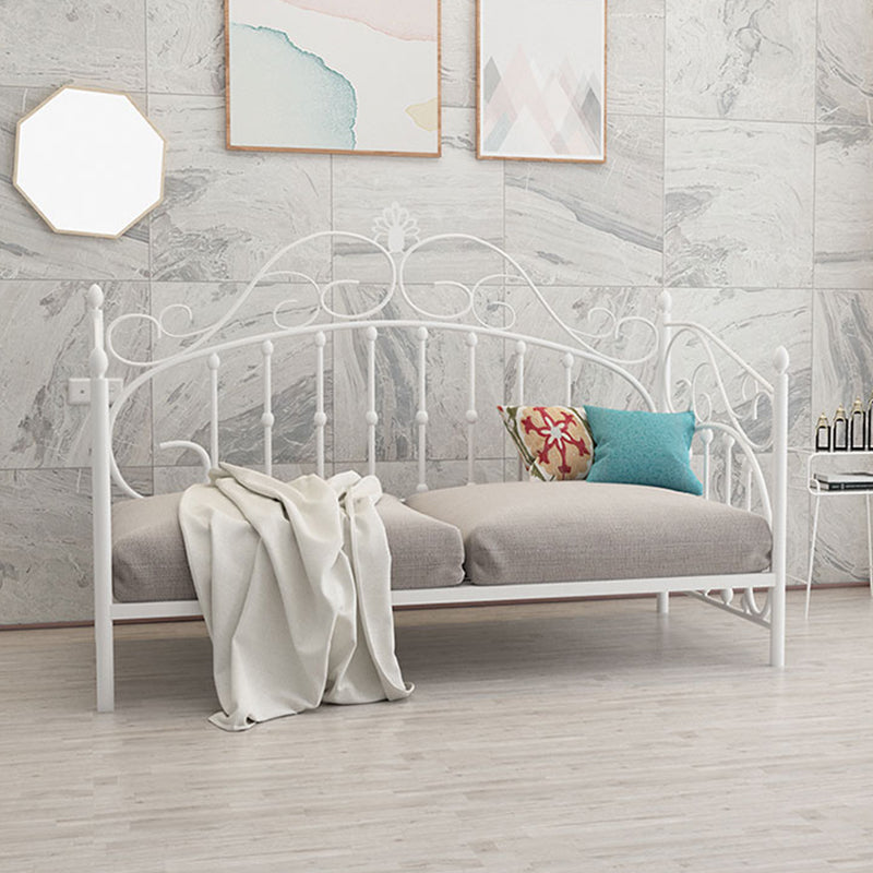 Luxurious Open-Frame Bed 45.28-inch High Metal Child's Bed with Headboard