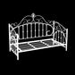 Luxurious Open-Frame Bed 45.28-inch High Metal Child's Bed with Headboard