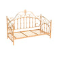 Luxurious Open-Frame Bed 45.28-inch High Metal Child's Bed with Headboard
