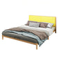 Contemporary Panel Wood Standard Bed with Rectangular Headboard Queen Yellow Single Bed Clearhalo 'Bedroom Furniture' 'Beds' 'furn' 'furn_beds' 'Furniture' 5688875