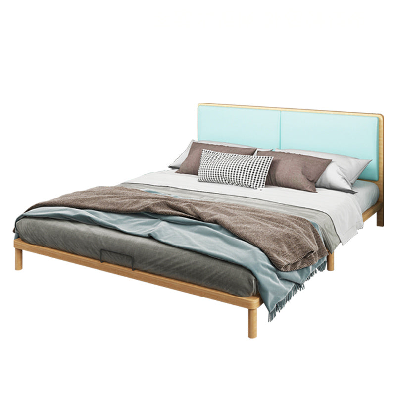 Contemporary Panel Wood Standard Bed with Rectangular Headboard Clearhalo 'Bedroom Furniture' 'Beds' 'furn' 'furn_beds' 'Furniture' 5688878