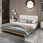 Contemporary Panel Wood Standard Bed with Rectangular Headboard California King Grey Single Bed Clearhalo 'Bedroom Furniture' 'Beds' 'furn' 'furn_beds' 'Furniture' 5688879