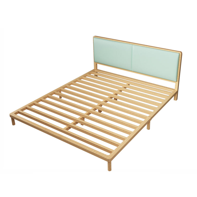 Contemporary Panel Wood Standard Bed with Rectangular Headboard Clearhalo 'Bedroom Furniture' 'Beds' 'furn' 'furn_beds' 'Furniture' 5688885